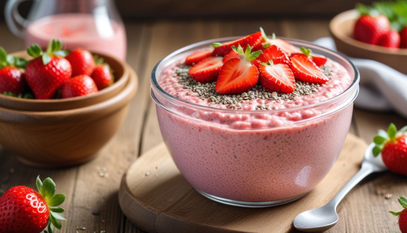 Antioksidan Dolu Çilekli Chia Puding İle Güçlü Başlangıç